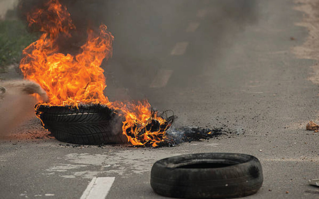 Chaos in towns and cities