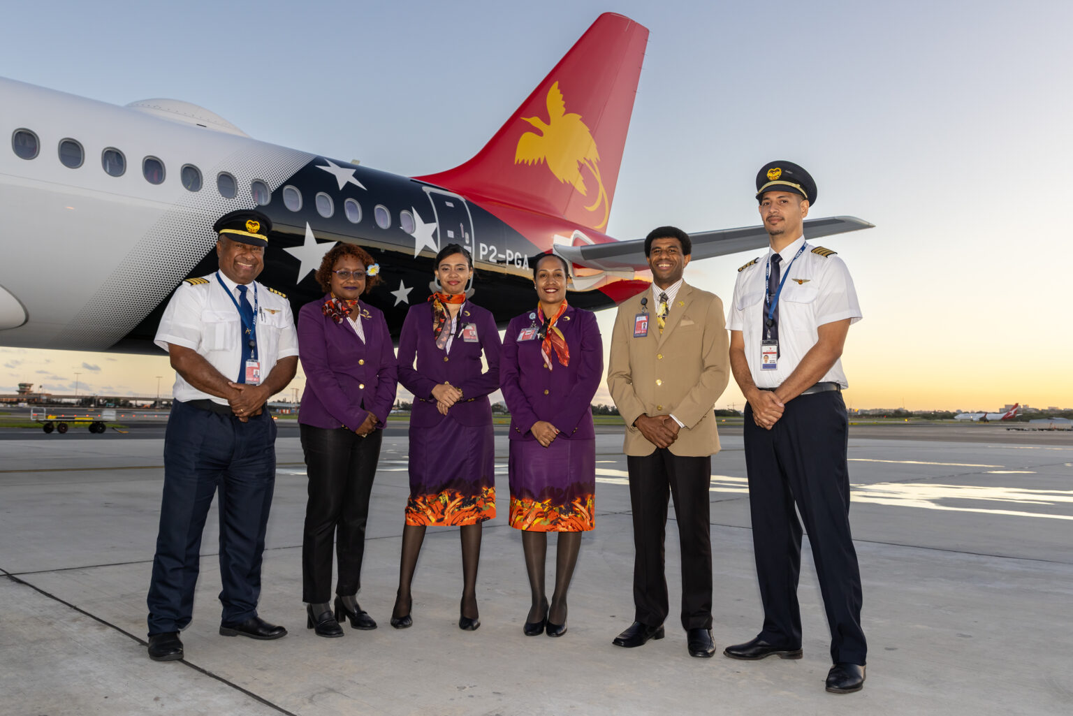 Air Niugini Airbus A220 at Port Moresby